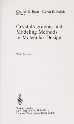 Tapa de Crystallographic and modeling methods in molecular design
