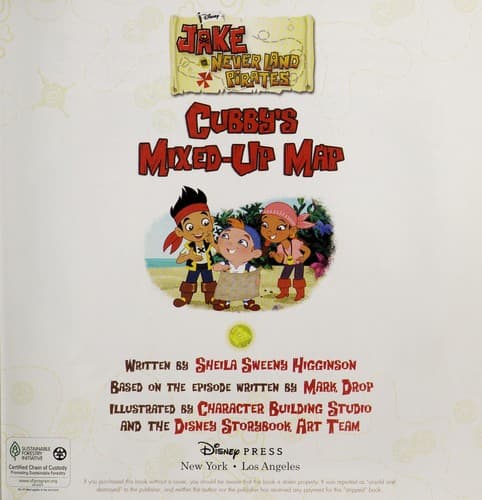 Tapa de Cubby's mixed-up map