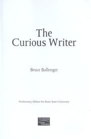 Tapa de The curious writer