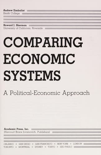 Tapa de Comparing economic systems