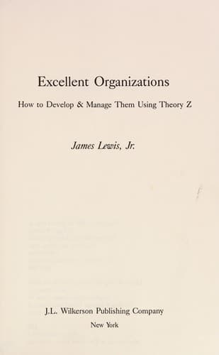 Tapa de Excellent Organizations
