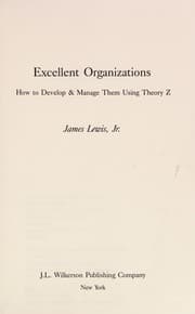 Tapa de Excellent Organizations