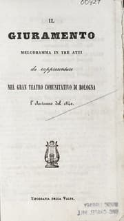 Tapa de Il giuramento