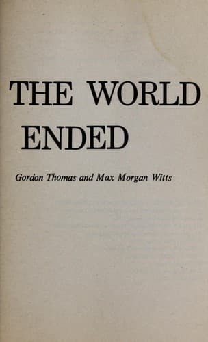 Tapa de The Day the World Ended