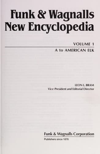 Tapa de Funk & Wagnalls new encyclopedia