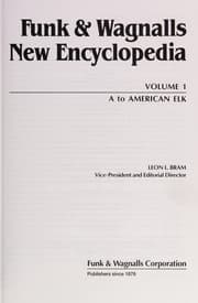Tapa de Funk & Wagnalls new encyclopedia