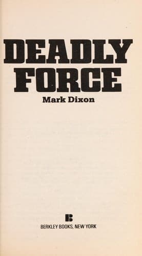 Tapa de Deadly Force