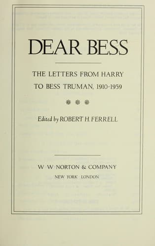 Tapa de Dear Bess