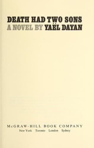 Tapa de Death had two sons, a novel