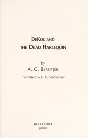 Tapa de Dekok and the dead harlequin