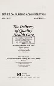 Tapa de The Delivery of quality health care
