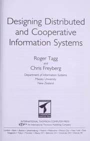 Tapa de Designing distributed and cooperative information systems