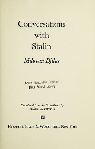 Tapa de Conversations with Stalin