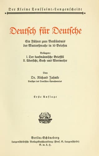 Tapa de Deutsch für Deutsche