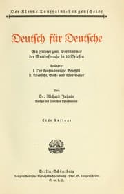 Tapa de Deutsch für Deutsche