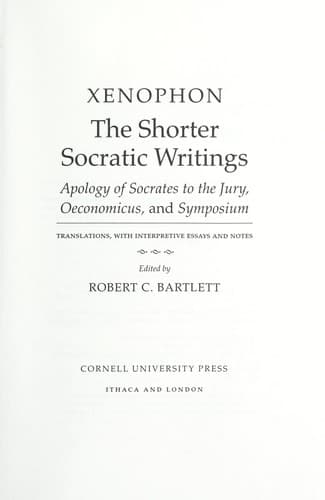 Tapa de The shorter Socratic writings