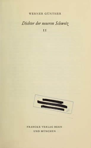 Tapa de Dichter der neueren Schweiz