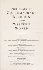 Tapa de Dictionary of contemporary religion in the Western world