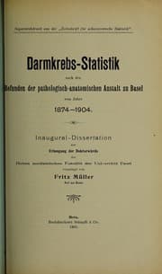 Tapa de Darmkrebs-Statistik