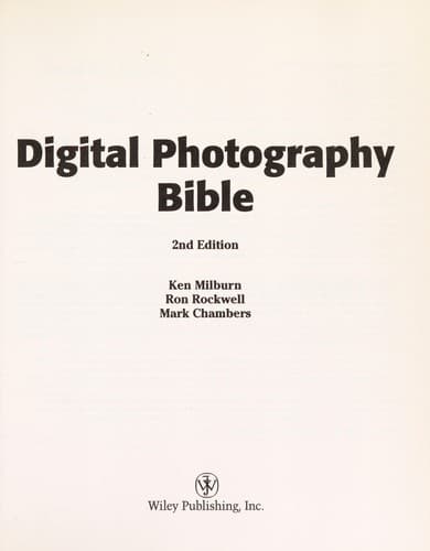 Tapa de Digital photography bible