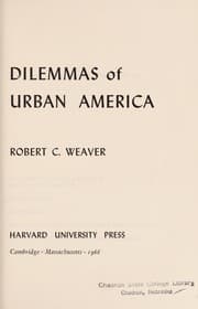 Tapa de Dilemmas of urban America