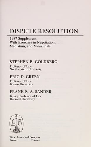 Tapa de Dispute resolution