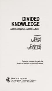 Tapa de Divided knowledge