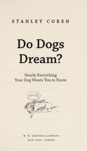 Tapa de Do dogs dream?