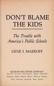 Tapa de Don't blame the kids