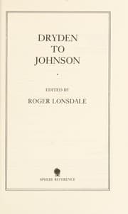 Tapa de Dryden to Johnson