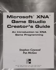 Tapa de Microsoft XNA game studio creator's guide