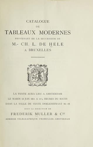 Tapa de Tableaux modernes