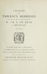 Tapa de Tableaux modernes
