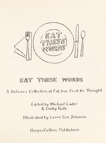 Tapa de Eat These Words