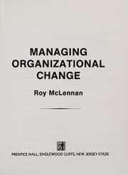 Tapa de Managing organizational change