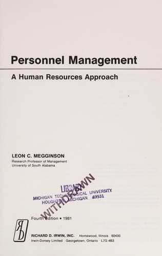 Tapa de Personnel management