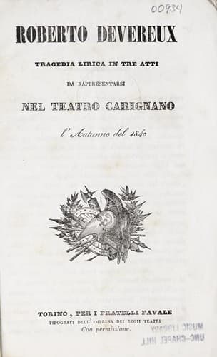 Tapa de Roberto Devereux