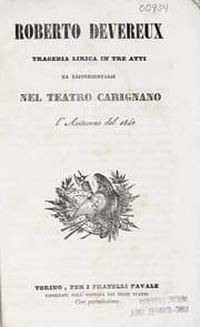 Tapa de Roberto Devereux