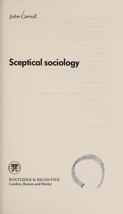 Tapa de Sceptical sociology