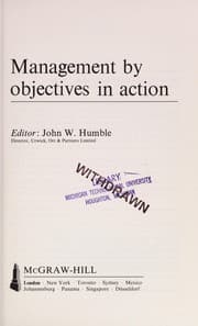 Tapa de Management by objectives in action