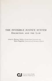 Tapa de The invisible justice system