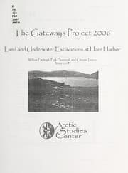 Tapa de Land and underwater excavations at Hare Harbor