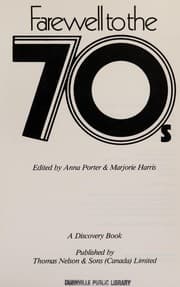 Tapa de Farewell to the 70's