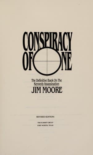 Tapa de Conspiracy of one