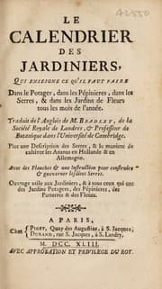 Tapa de Le calendrier des jardiniers, qui enseigne ce qu'il faut faire ... tous les mois de l'année