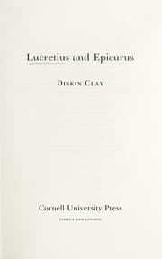 Tapa de Lucretius and Epicurus