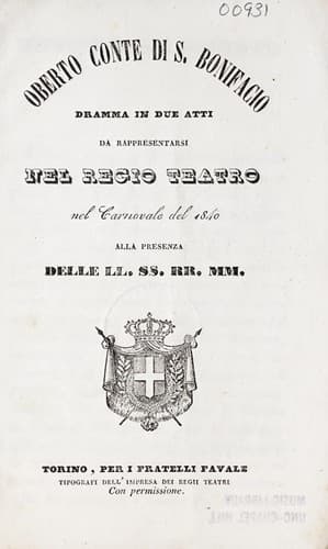 Tapa de Oberto conte di S. Bonifacio