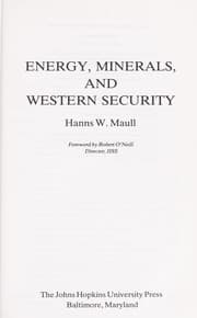 Tapa de Energy, minerals, and Western security