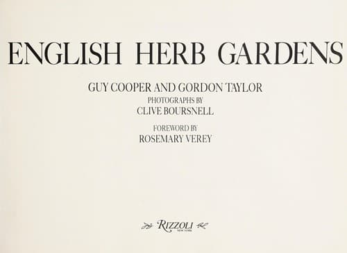 Tapa de English herb gardens