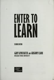 Tapa de Enter to learn